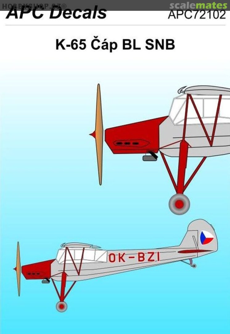Boxart K-65 Čáp BL SNB APC72102 APC Decals Boxart K-65 Čáp BL SNB APC72102 APC Decals