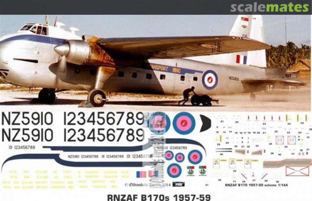 Boxart RNZAF B170 - 1957-59 OMD0633 Oldmodels Decals Boxart RNZAF B170 - 1957-59 OMD0633 Oldmodels Decals