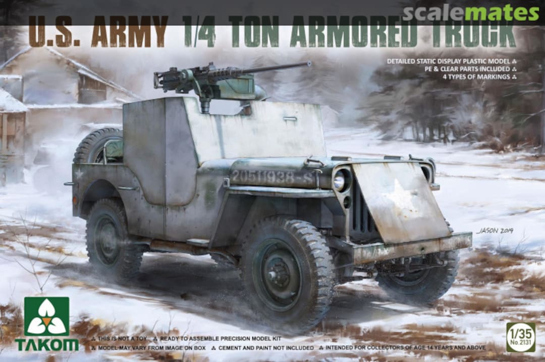Boxart Army 1/4 Ton Armored Truck 2131 Takom Boxart Army 1/4 Ton Armored Truck 2131 Takom