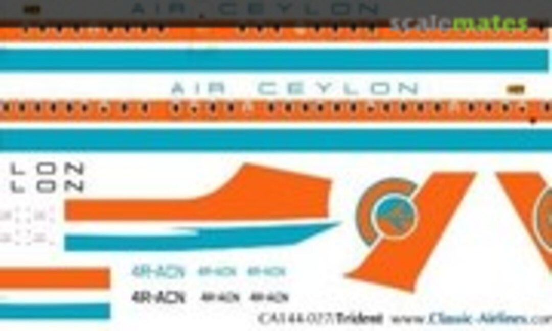 1:144 Air Ceylon Trident (Classic Airlines CA144-027) CA144-027