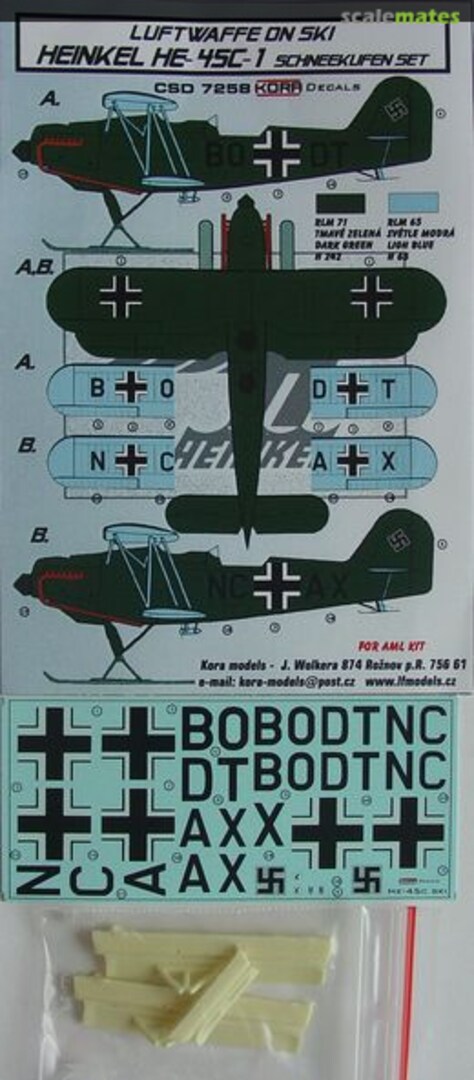 Boxart Heinkel He-45C-1 CSD7258 Kora Models Boxart Heinkel He-45C-1 CSD7258 Kora Models