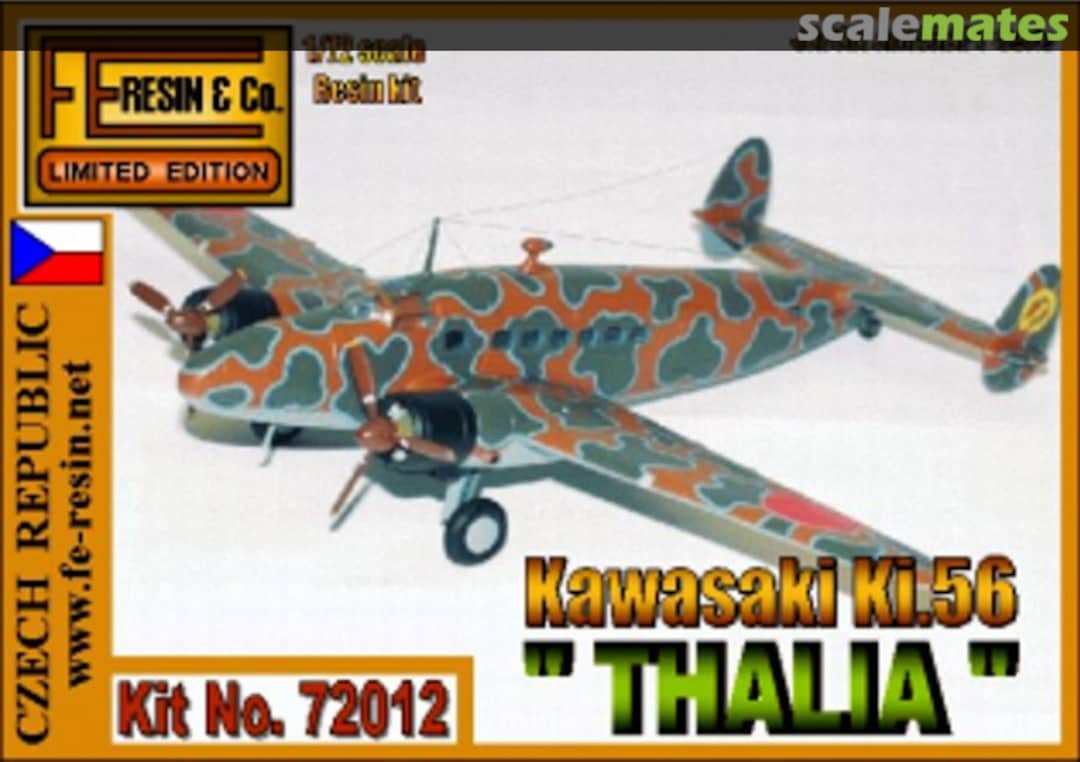 Boxart KAWASAKI Ki.56 "THALIA" 72012 FE Resin Models Boxart KAWASAKI Ki.56 "THALIA" 72012 FE Resin Models
