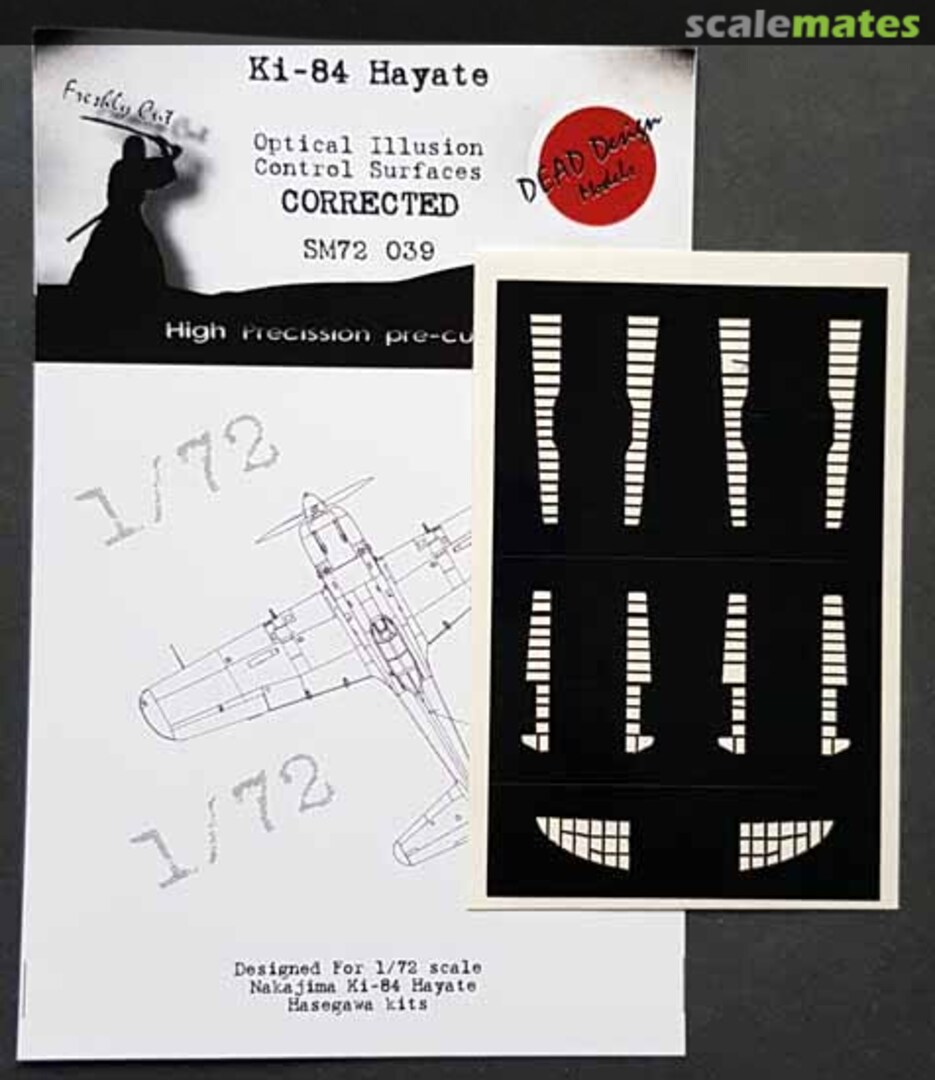 Boxart Nakajima Ki-84 Hayate Mask SM72039 DEAD Design Models