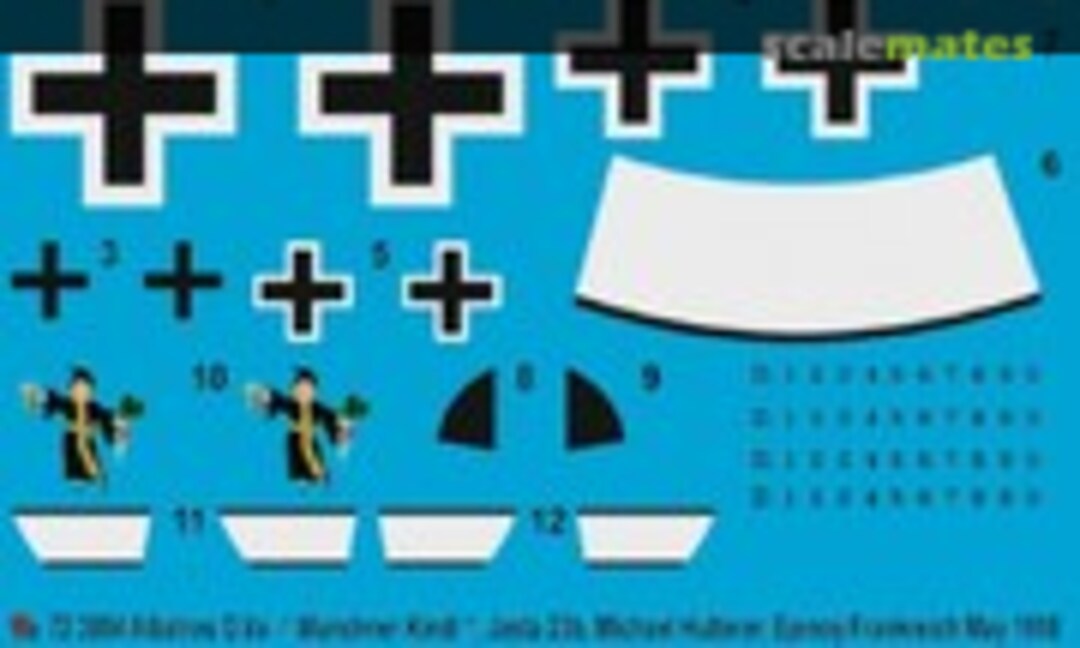 1:72 Albatros D.Va "Müncher Kindl", Jasta 23b, Michael Hutterer, Epinoy/Frankreich, Mai 1918 (Peddinghaus-Decals 72 3894)