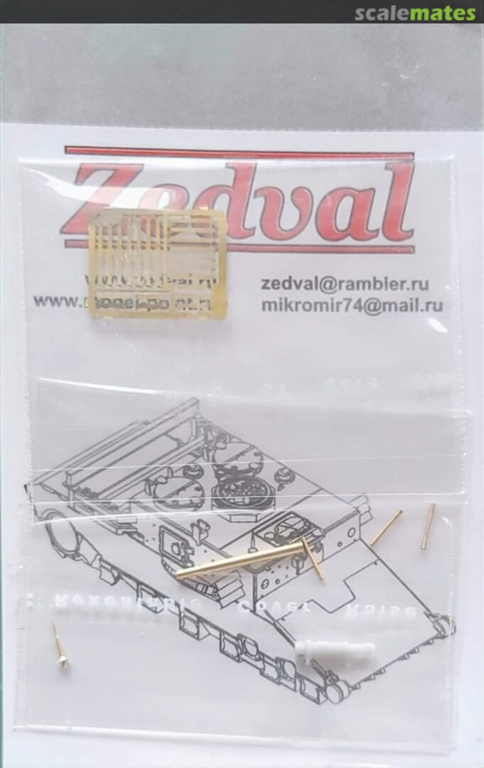 Boxart Set of Parts for BMD-1 N72046 Zedval Boxart Set of Parts for BMD-1 N72046 Zedval