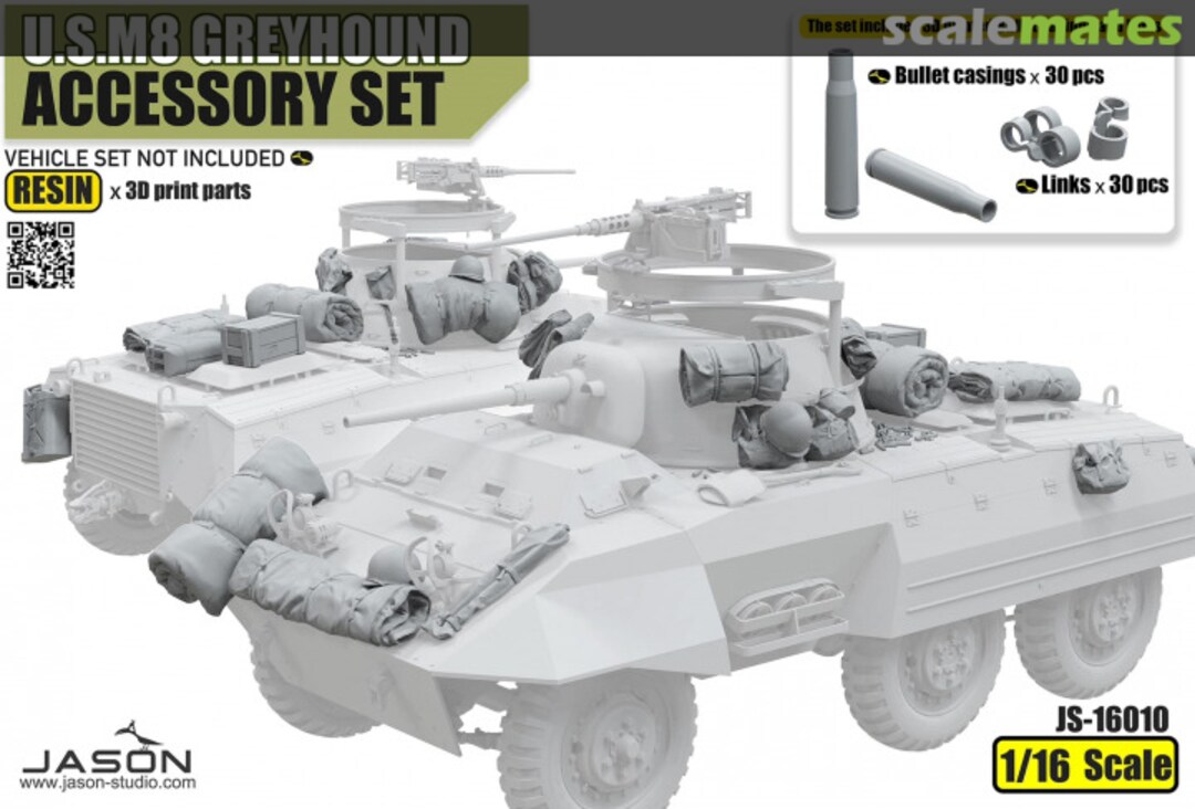 Boxart U.S. M8 Greyhound Crew Accessory Set JS-16010 Jason Studio Boxart U.S. M8 Greyhound Crew Accessory Set JS-16010 Jason Studio