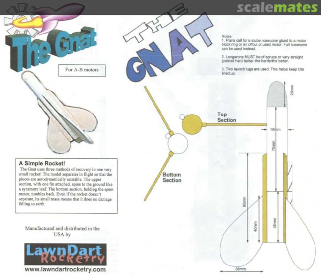 Boxart The Gnat LDR-1 Lawn Dart Rocketry Boxart The Gnat LDR-1 Lawn Dart Rocketry