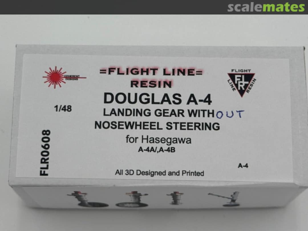 Boxart A-4A/B Landing gear without nosewheel steering FLR0608 Flight Line Resin Boxart A-4A/B Landing gear without nosewheel steering FLR0608 Flight Line Resin