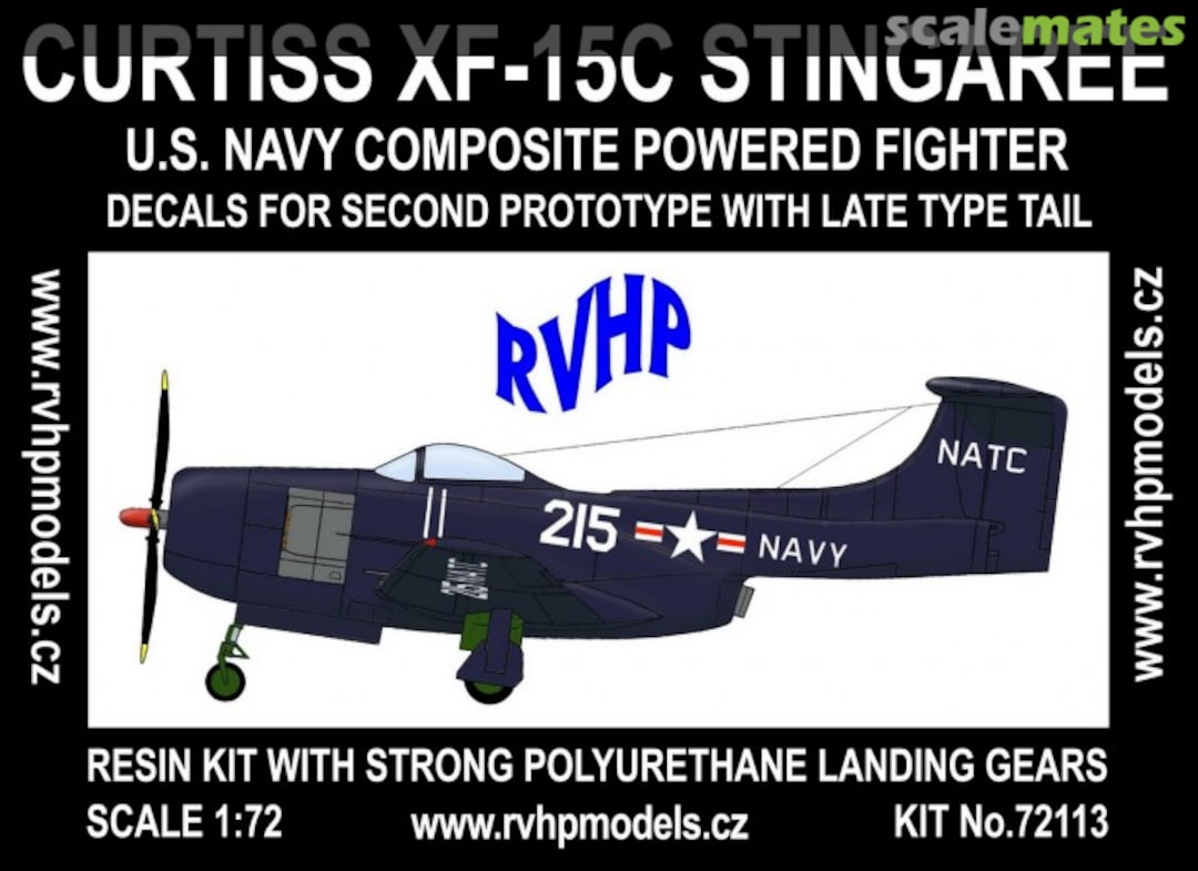 Boxart Curtiss XF-15C Stingaree 72113 RVHP Boxart Curtiss XF-15C Stingaree 72113 RVHP