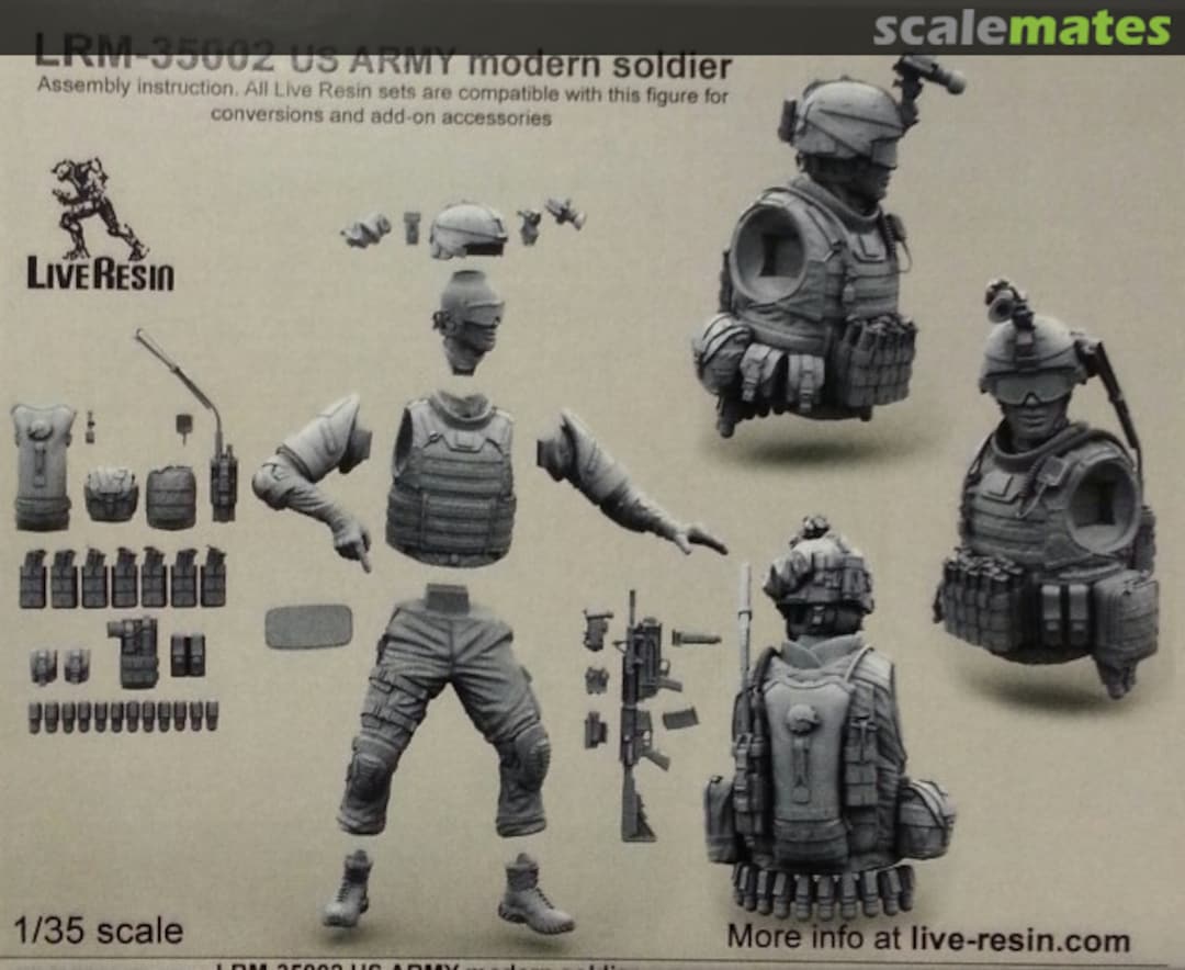Boxart US Army modern Soldier LRM-35002 Live Resin Boxart US Army modern Soldier LRM-35002 Live Resin