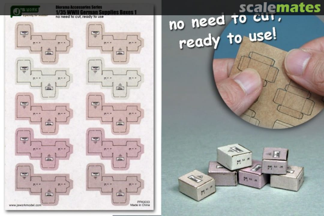 Boxart WWII German Supplies Boxes #1 PPA3033 J's Work
