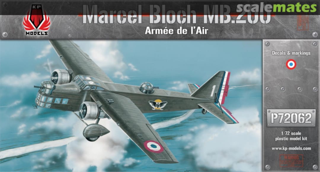 Boxart Marcel Bloch MB.200 Armée de l'Air P72062 KP Models