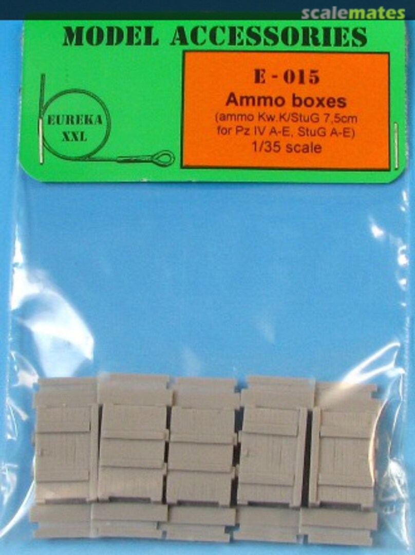 Boxart Wooden ammo boxes for 7.5 cm Kw.K./Stu.G. 7,5 cm (PzKpfw IV A-F1 and StuG E-015 Eureka XXL