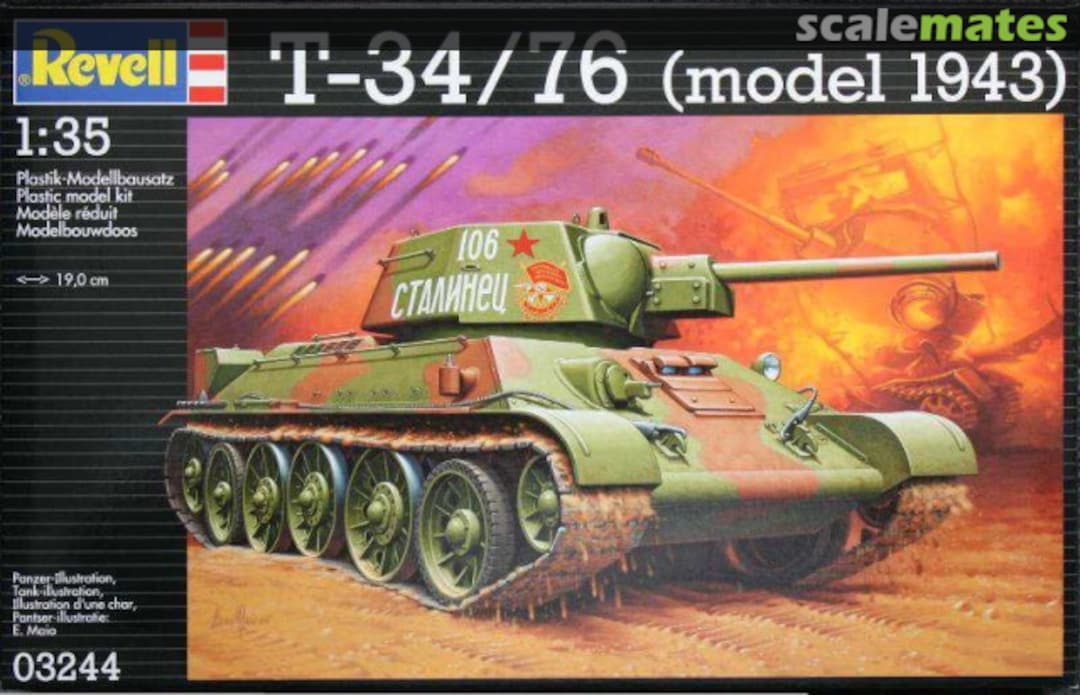 Boxart T-34/76 (model 1943) 03244 Revell Boxart T-34/76 (model 1943) 03244 Revell