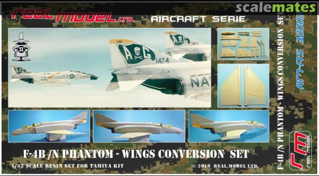Boxart F-4B/N Phantom - Wing Conversion Set RM-AS 32003 Real Model Boxart F-4B/N Phantom - Wing Conversion Set RM-AS 32003 Real Model