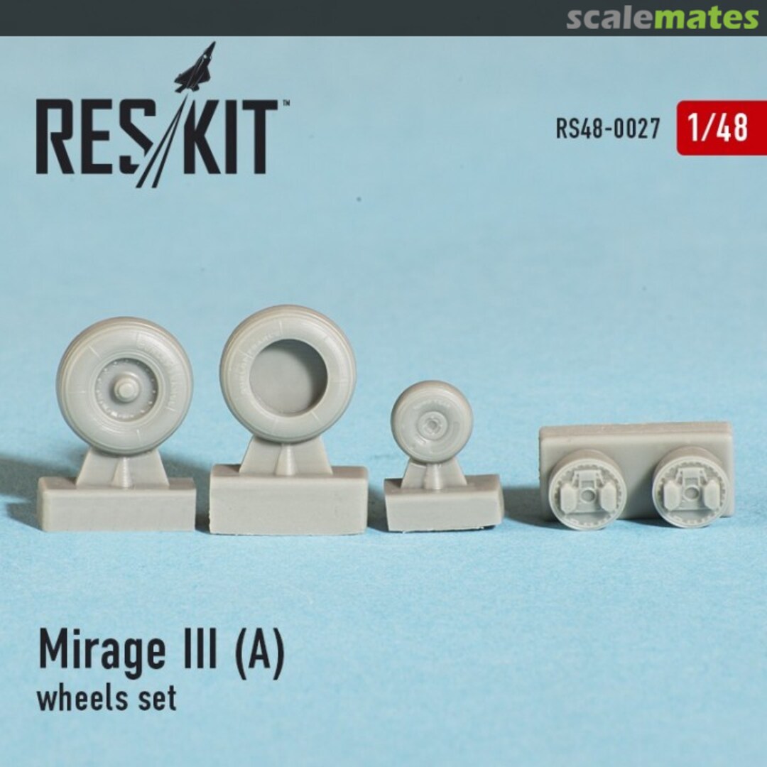 Boxart Mirage III (A) - wheels set RS48-0027 ResKit Boxart Mirage III (A) - wheels set RS48-0027 ResKit