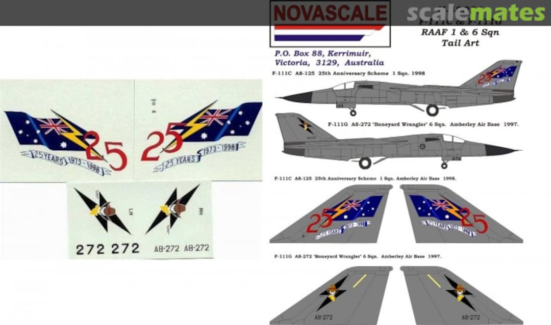 Boxart F-111C & F-111G - RAAF 1 & 6 Sqn N-48031 Novascale Boxart F-111C & F-111G - RAAF 1 & 6 Sqn N-48031 Novascale