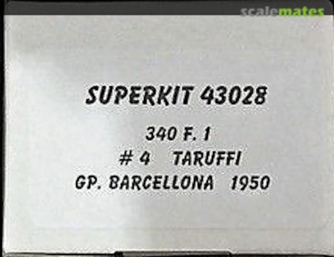 Boxart Ferrari 340 F1 #125-C-04 SK43028 MG Model Plus Boxart Ferrari 340 F1 #125-C-04 SK43028 MG Model Plus