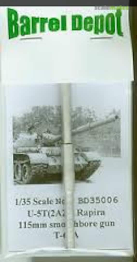 Boxart T-62A U5T(2A20) 115, Smoothbore Gun Barrel BD35006 Barrel Depot Boxart T-62A U5T(2A20) 115, Smoothbore Gun Barrel BD35006 Barrel Depot