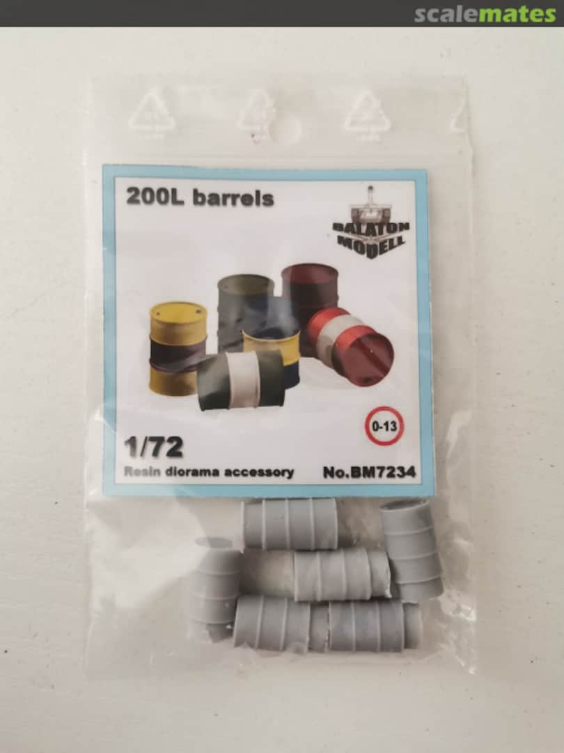 Boxart 200L Barrels (6 Pcs.) BM7234 Balaton Modell Boxart 200L Barrels (6 Pcs.) BM7234 Balaton Modell