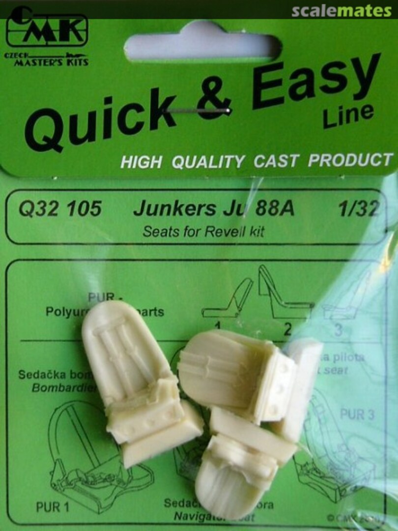 Boxart Junkers Ju 88A Seats Q32105 CMK