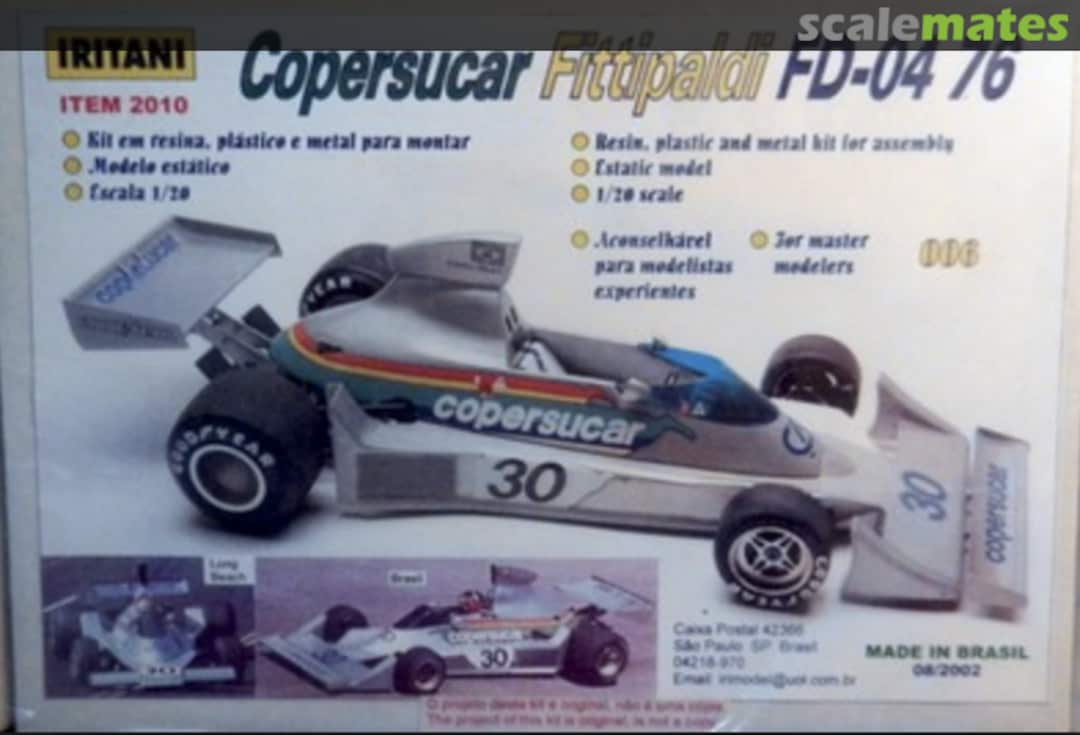Boxart Copersucar Fittipaldi FD-04 76 2010 Iritani