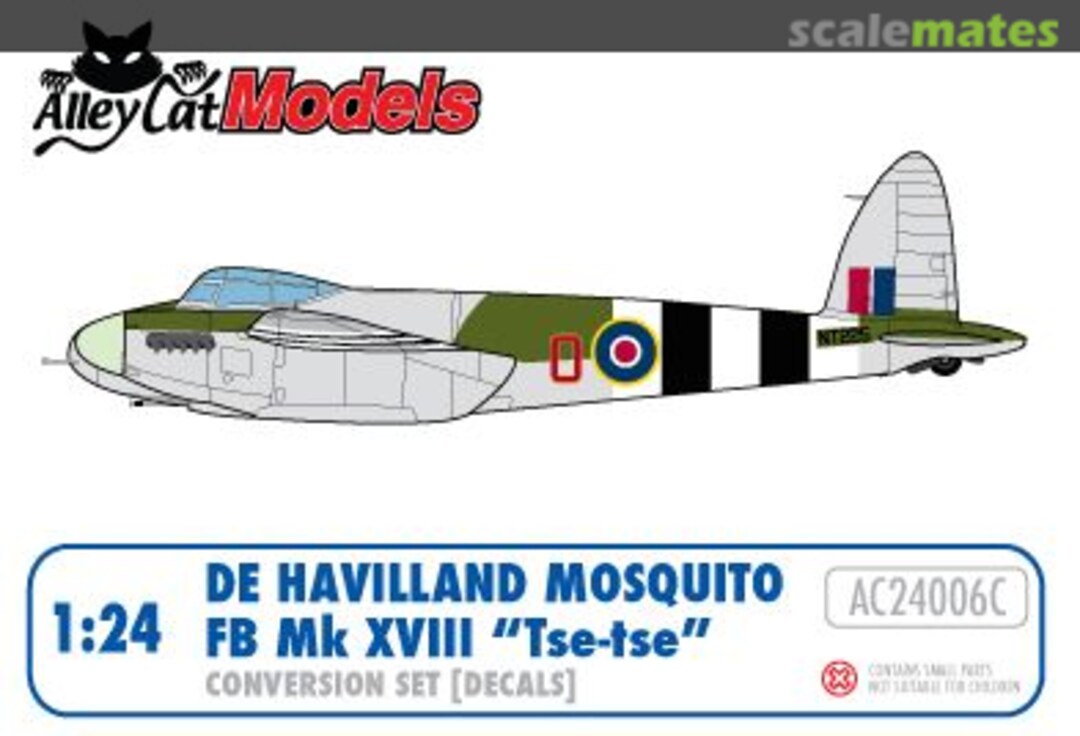 Boxart Mosquito FB Mk XVIII 'Tse-Tse' Mosquito Conversion Set (Decals) AC24006C Alley Cat