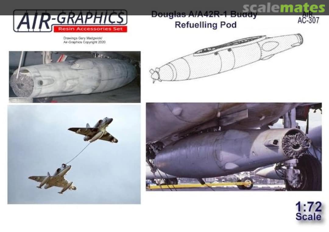 Boxart Douglas A/A42R-1 "Buddy" Refueling Pod AIR AC-307 Air-Graphics Models Boxart Douglas A/A42R-1 "Buddy" Refueling Pod AIR AC-307 Air-Graphics Models