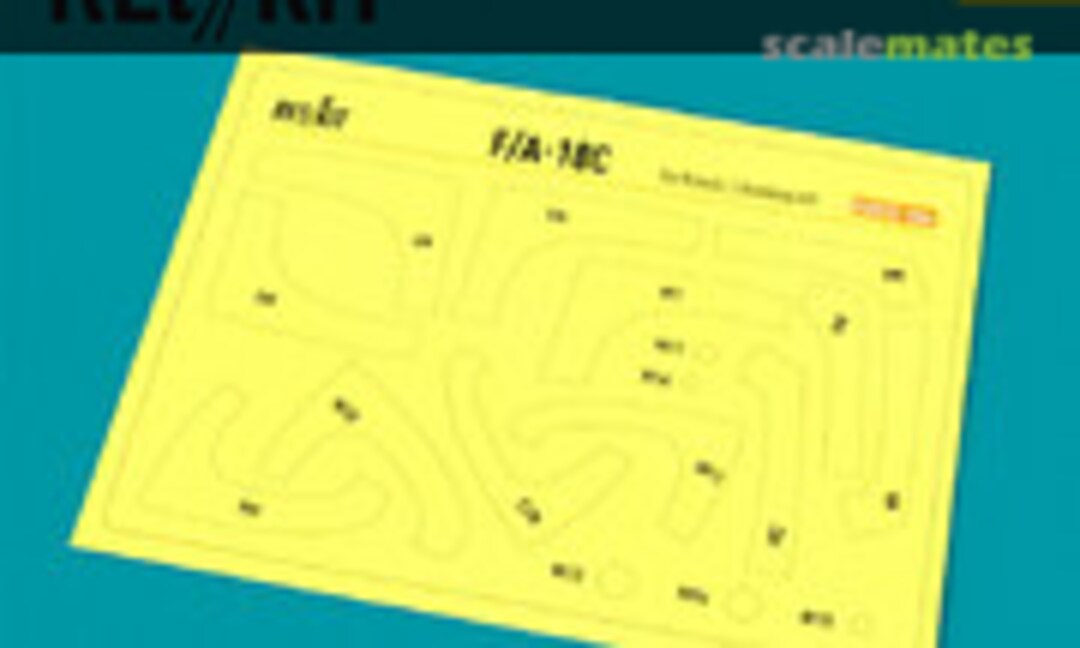 1:32 F/A-18C Pre-cut painting masks (ResKit RSM32-0006) RSM32-0006