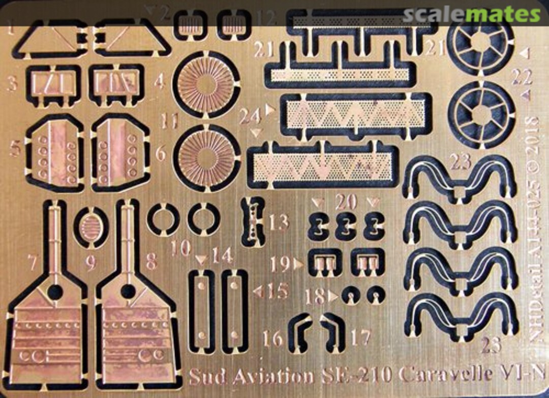 Boxart Sud Aviation SE-210 Caravelle VI-N Detail Set for A Model NHD-A144-025 NH Detail Boxart Sud Aviation SE-210 Caravelle VI-N Detail Set for A Model NHD-A144-025 NH Detail
