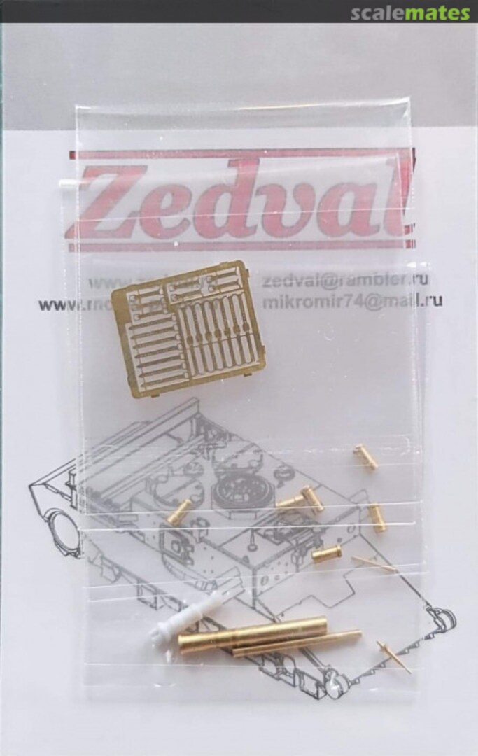 Boxart Set of Parts for BMP-2 N72001 Zedval Boxart Set of Parts for BMP-2 N72001 Zedval
