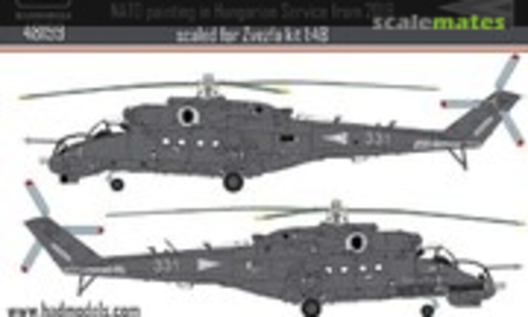 1:48 Mi-24P NATO painting in Hungarian service decal sheet (HADmodels 48199) 48199
