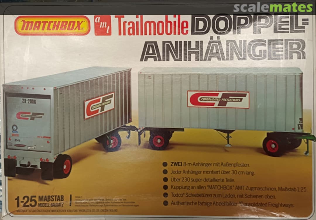 Boxart Doppel-Anhänger PK-8401 Matchbox/AMT Boxart Doppel-Anhänger PK-8401 Matchbox/AMT
