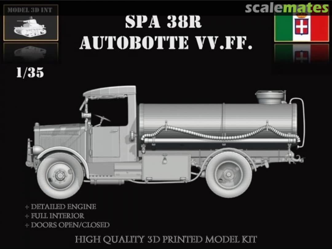 Boxart Fiat-SPA 38 Autobotte VV.FF. IT35Re113 MODEL 3D INT Boxart Fiat-SPA 38 Autobotte VV.FF. IT35Re113 MODEL 3D INT
