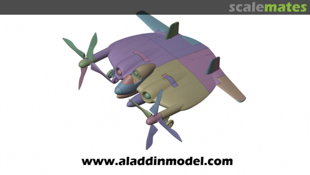 Boxart Vought XF5U 00130 Aladdin Model Boxart Vought XF5U 00130 Aladdin Model