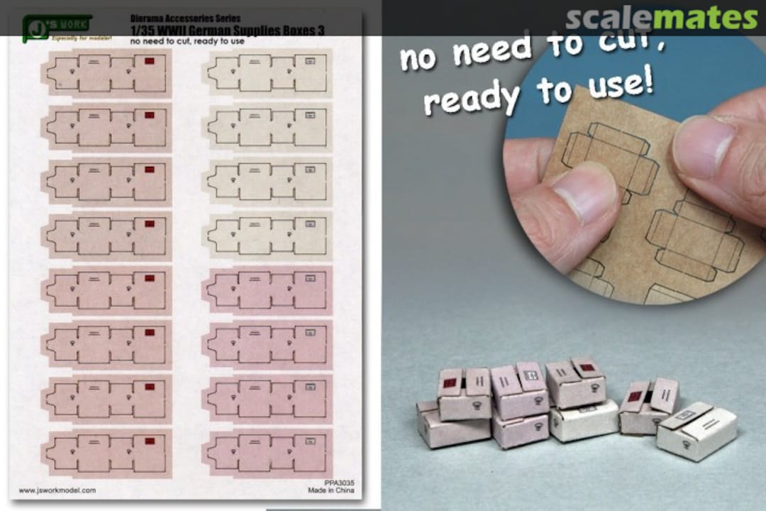 Boxart WWII German Supplies Boxes #3 PPA3035 J's Work