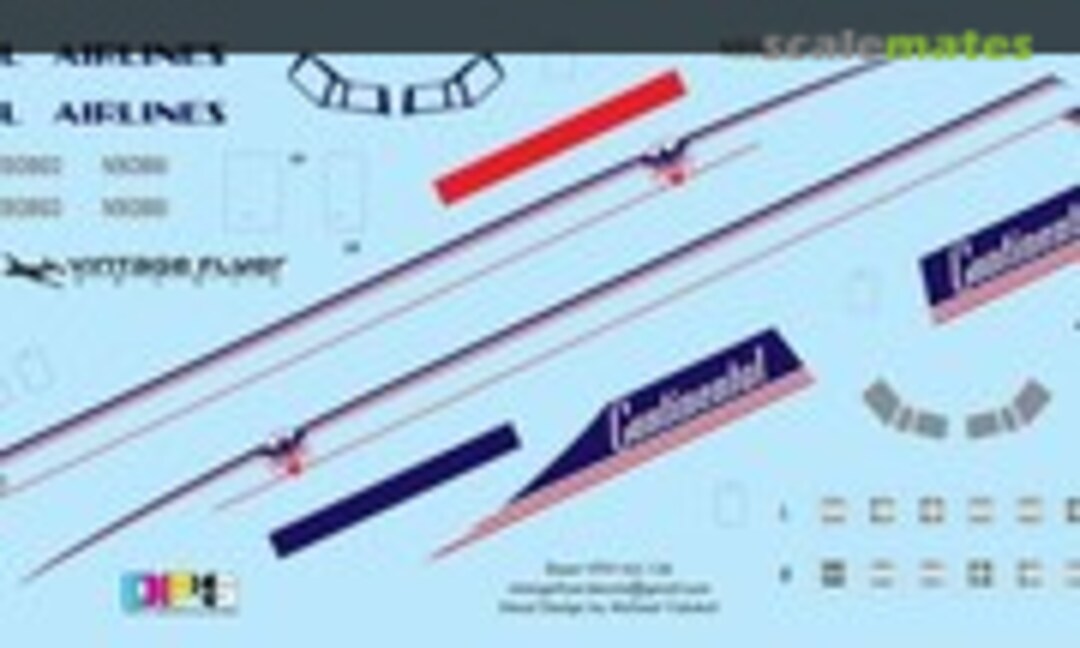 1:144 CV-440 Continental (Vintage Flyer Decals VFD144-126) VFD144-126