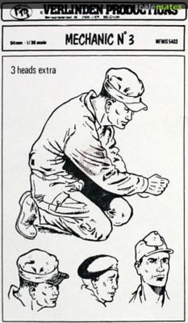 Boxart Mechanic No. 3 MFMIS 5403 Verlinden Productions Boxart Mechanic No. 3 MFMIS 5403 Verlinden Productions