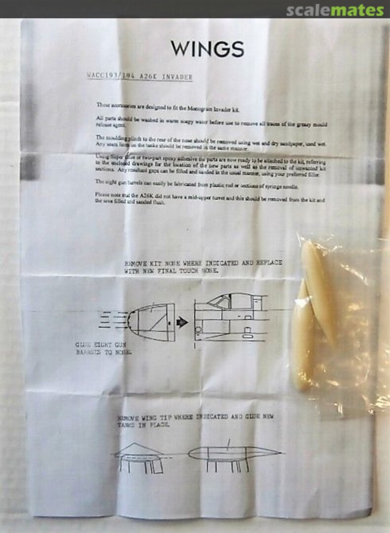 Boxart A26K INVADER CONVERSION WACC193/194 Wings