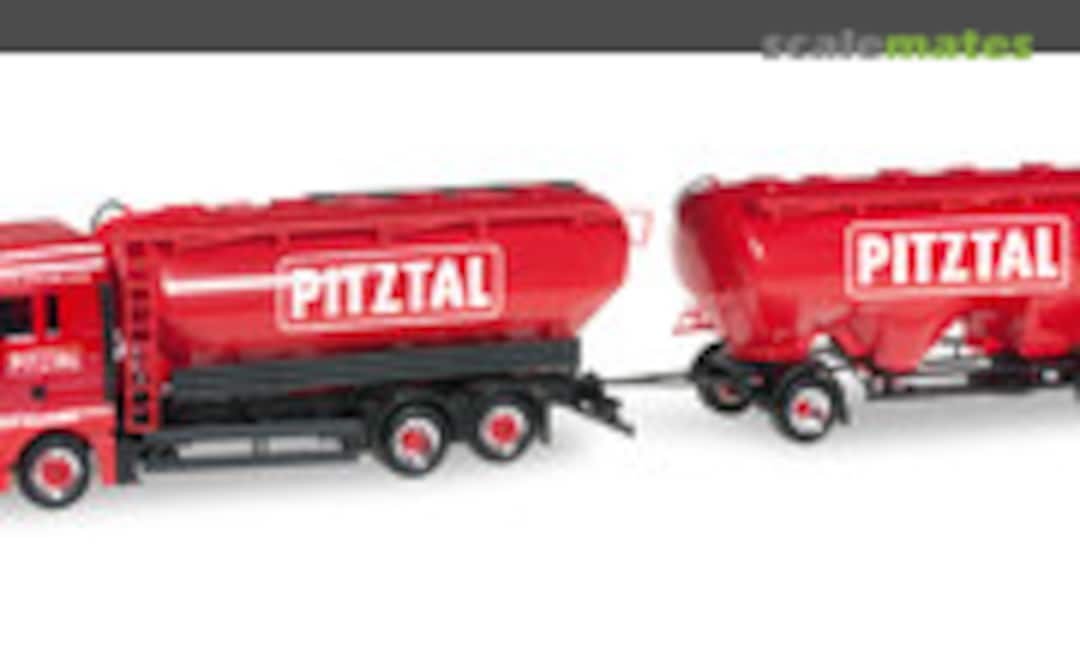 1:87 MAN TGX XLX Silo-Hängerzug &quot;Silo Melmer / PITZTAL.com&quot; (A) (Herpa 303699)