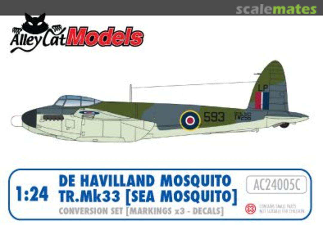 Boxart Mosquito TR Mk.33 Sea Mosquito Conversion Set (Decals) AC24005C Alley Cat
