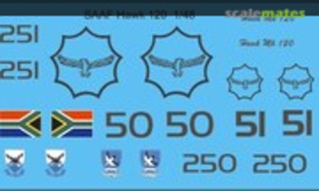 1:48 SAAF Hawk 120 (MAV Decals MAV-480109) MAV-480109