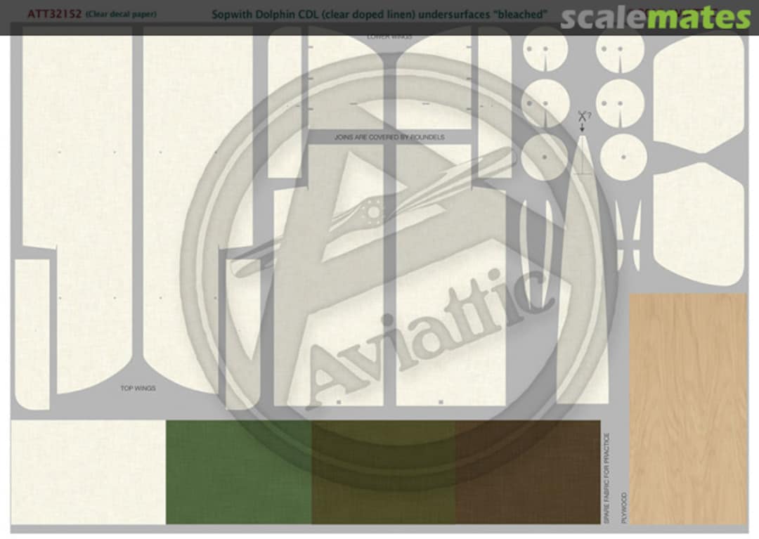 Boxart Sopwith Dolphin CDL (clear doped linen) "bleached" under surfaces ATT32152 Aviattic Boxart Sopwith Dolphin CDL (clear doped linen) "bleached" under surfaces ATT32152 Aviattic