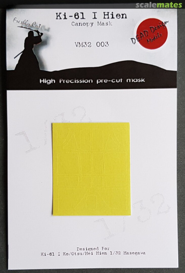 Boxart Ki-61 I Hien Canopy Mask VM32003 DEAD Design Models Boxart Ki-61 I Hien Canopy Mask VM32003 DEAD Design Models