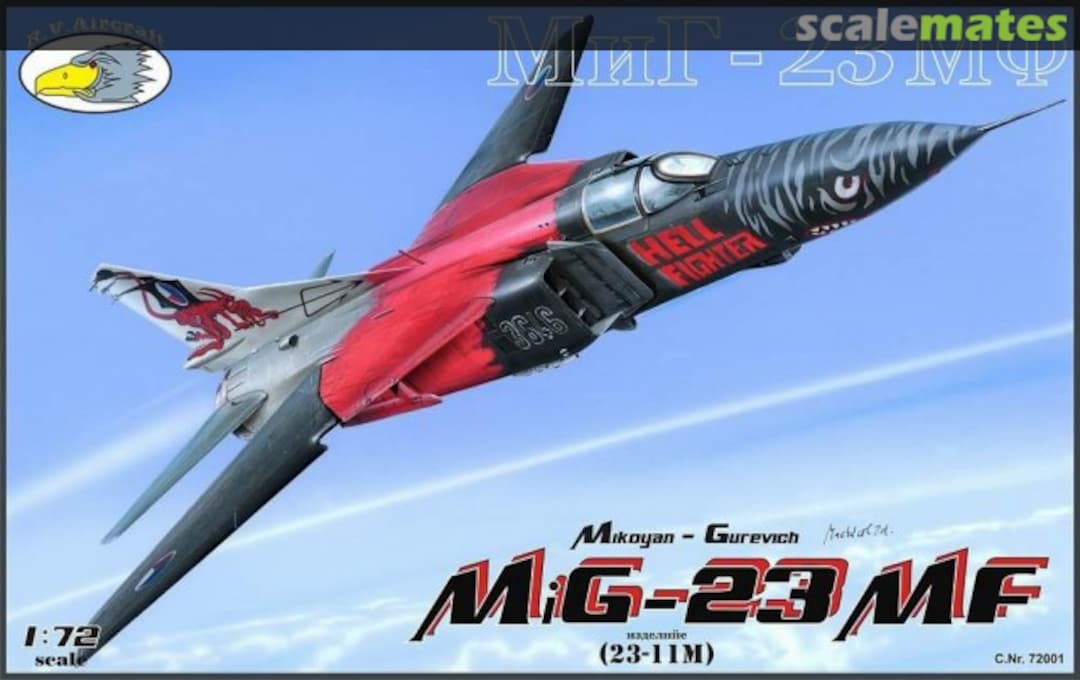 Boxart Mikoyan MiG-23MF 72001 R.V.Aircraft Boxart Mikoyan MiG-23MF 72001 R.V.Aircraft