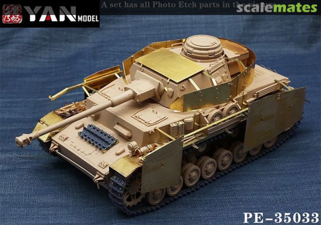 Boxart German Pz.Kpfw.IV Ausf.H Medium tank PE set PE-35033 Yan Model Boxart German Pz.Kpfw.IV Ausf.H Medium tank PE set PE-35033 Yan Model