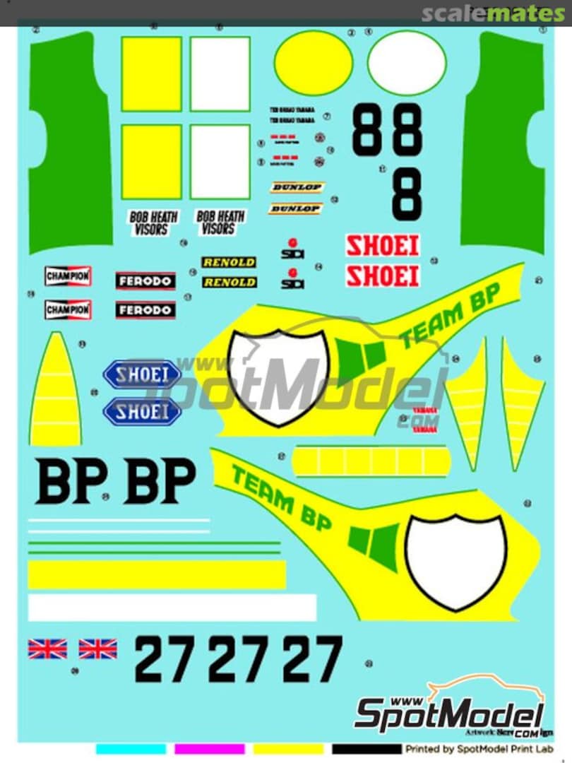 Boxart Dave Potter Yamaha YZR 500 sponsored by BP #8 PLB2-691857 Print Lab Decals Boxart Dave Potter Yamaha YZR 500 sponsored by BP #8 PLB2-691857 Print Lab Decals