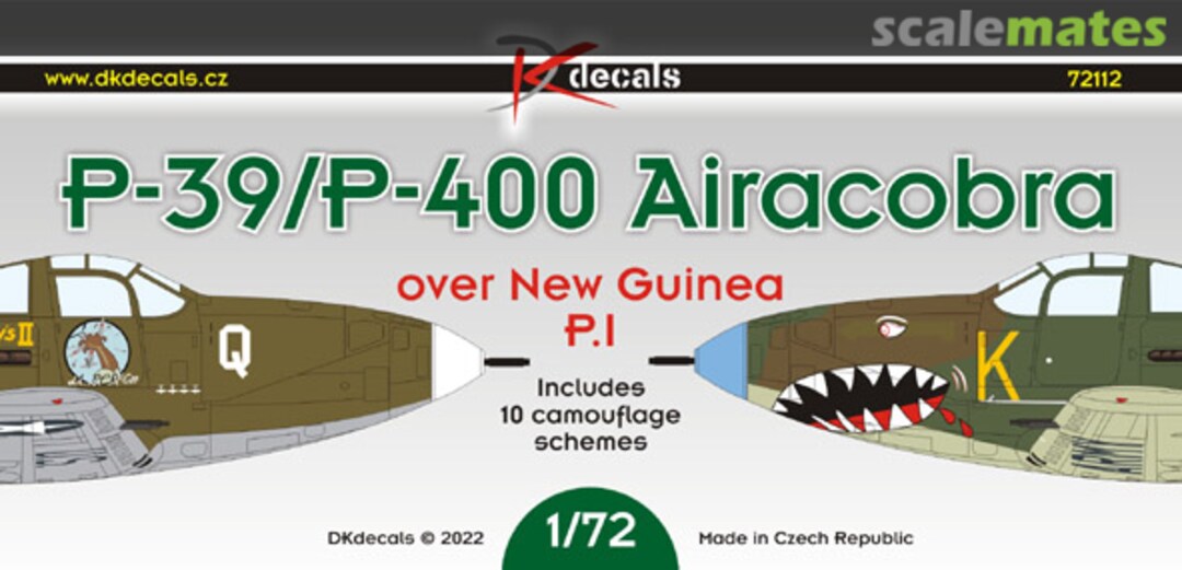 Boxart P-39/P-400 Airacobra 72112 DK Decals Boxart P-39/P-400 Airacobra 72112 DK Decals