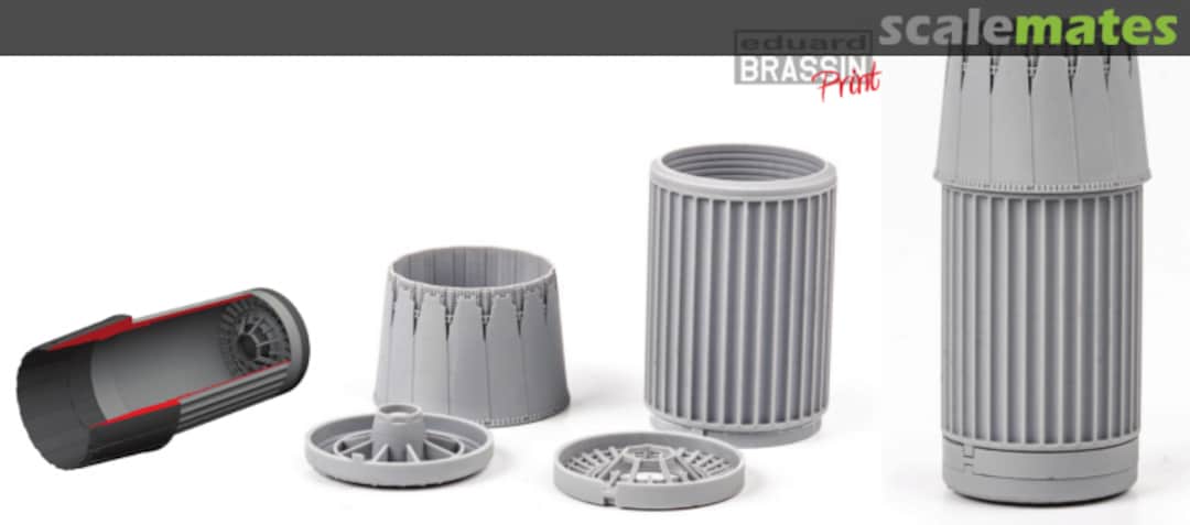 Boxart F-16 exhaust nozzle P&W F100 632194 Eduard Boxart F-16 exhaust nozzle P&W F100 632194 Eduard