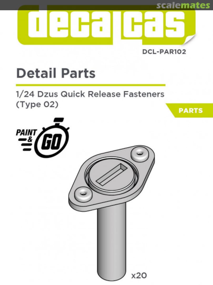 Boxart Dzus quick release fasteners large DCL-PAR102 Decalcas Boxart Dzus quick release fasteners large DCL-PAR102 Decalcas